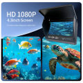 Portable Fish Depth Finder Water Handheld 1080P 4.3 Inch LCD Fish Finder Underwater 220° Fishing Camera With Night Vision. 
