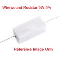 5Pcs- 5Watt 470 Ohm Resistor WIREWOUND 470 Ohm 5W Resistor Ceramic Cement Wirewound Resistor 470 Ohm 5 Watt Wire Wound Fixed Cement Resistor 5% Tolerance 2 Pin Leads. 