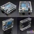 Arduino Uno R3 Case Protective Shell Enclosure Transparent Acrylic Gloss Box Clear Cover. 