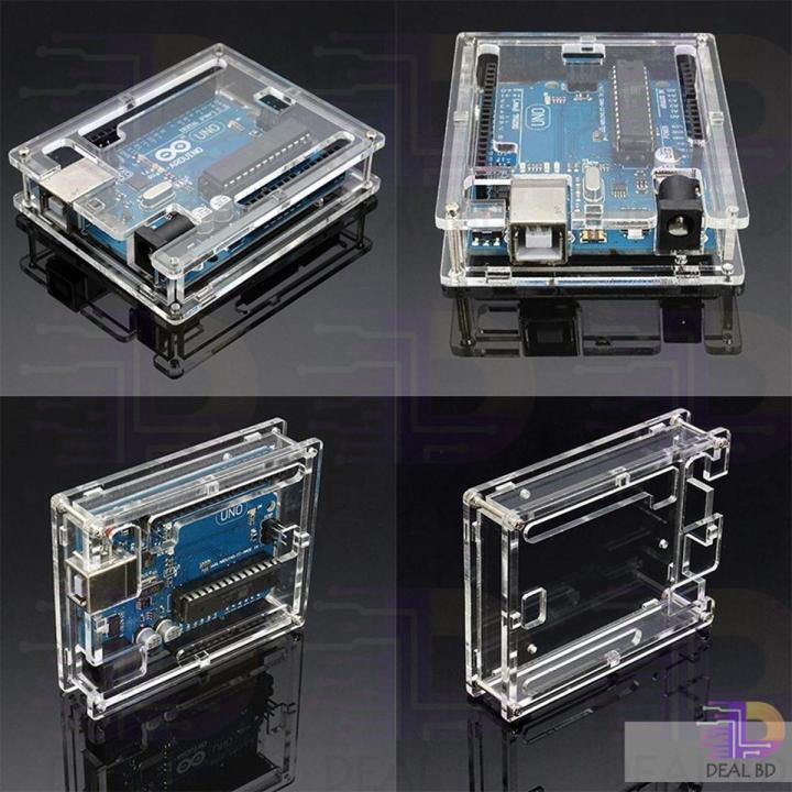 Arduino Uno R3 Case Protective Shell Enclosure Transparent Acrylic ...