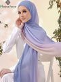 Muslim Abaya Chiffon Luxury Long Hijab Abayas Hijabs For Woman Jersey Scarf Islamic Dress Women Turbans Turban Head Wrap Instant.