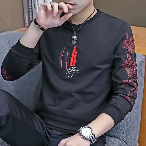 New%20Styile%20Full%20Sleeve%20%20black%20%20t-shirt%20for%20Men%20-%20Image%204