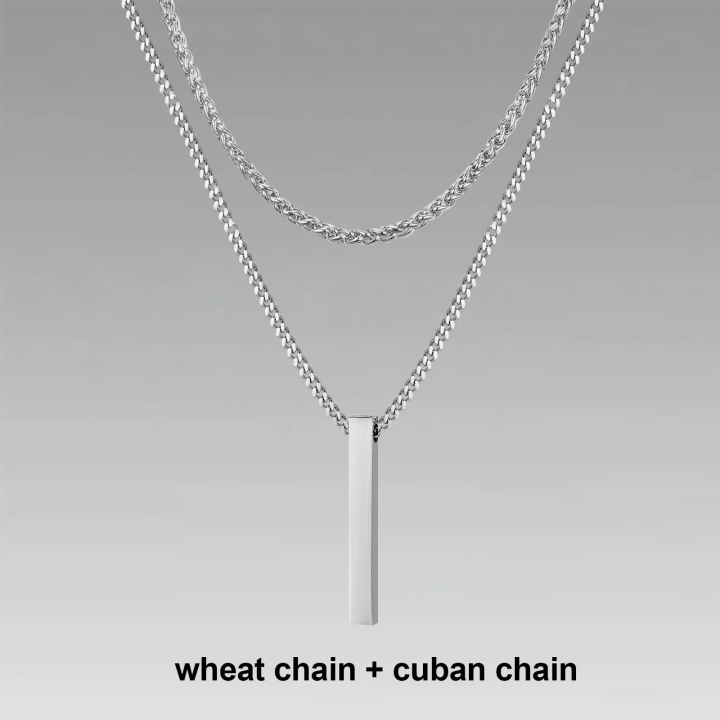 Vnox%203D%20Vertical%20Bar%20Necklaces%20for%20Men,%20Layering%20Stainless%20Steel%20Geometric%20Pendant,%20Layered%20Wheat%20Rope%20Cuban%20Chain,%20Boy%20Collar%20-%20Image%207