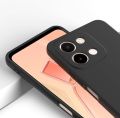 Vivo Y28 4G Silicone Matte Flexible Soft Phone Case- Black - Phone Back Cover.