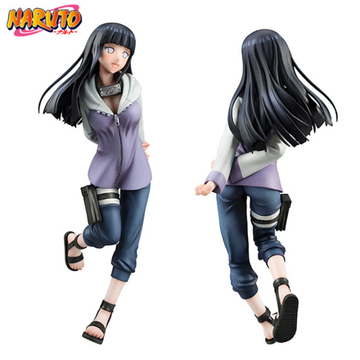 20CM Anime Naruto Hyuga Hinata Shippuden Running PVC Action Figure Collection Statue Model Toys Doll Decoration Gift Superman