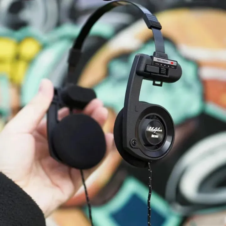 WhatPlus%20Retro%20Wireless%20Headphones%20Bluetooth%205.2%20Classic%20Open%20Hifi%20On-ear%20Headset%20With%20Noise%20Reduction%20Mic%20For%20KOSS%20Porta%20Pro%20-%20Image%203