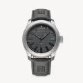 NAVIFORCE NF9202 Gray PU Leather Analog Watch For Men - Silver & Gray.