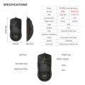 Delux M700A Lightweight RGB Gaming Mouse 67g 7200DPI 1000Hz Ergonomic Mice with Ultra Weave Cable For Computer Gamer. 