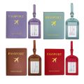 Men Women PU Leather Cute Luggage Tag Suitcase Address Label Baggage Boarding Bag Tag Name ID Address Holder Travel Accessorie.