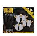 Kaisa Villa Stainless Steel Induction bottom 6pcs Cookware Set (KV-6644).