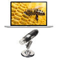 Handheld USB Microscopes, 50X-1600X 1920x1080 Resolution Compact Excellent Compatibility Pocket Digital Microscope Easy To Operate for Kids for Outdoor.
