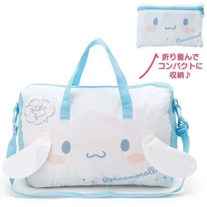 Sanrio%20Hello%20Kitty%20Cinnamoroll%20Cartoon%20Folding%20Women's%20Travel%20Bag%20Carry-on%20Duffel%20Bag%20Crossbody%20Bag%20Adjustable%20Trolley%20Case%20-%20Image%203