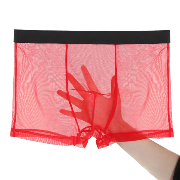 New%20Seamless%20Mesh%20Slips%20Underwear%20See%20Through%20Underpants%20Men's%20Transparent%20Boxer%20Underwear%20Homme%20Panties%20Boxer%20Short%20-%20Image%202