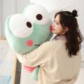 Sanrio Keroppi Cute Big Eyed Frog Plush Doll Kawaii Sof StuffedPillow Toy Doughnut Frog Children's Birthday Gift. 