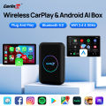 CarlinKit Carplay Smart TV Box Wireless Android Auto Quad-Core 3+32G AI Box Android 10 Wireless 3 in 1 Adapter for Youtube. 