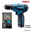 Cordless Drill machine Set 12V - 23pcs material (makita). 