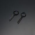 1Pc Earrings Stainless Steel Anti-fading Simple Stylish Men's Ear Clip Square Strip Without Ear Holes. 