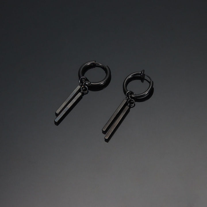 1Pc%20Earrings%20Stainless%20Steel%20Anti-fading%20Simple%20Stylish%20Men's%20Ear%20Clip%20Square%20Strip%20Without%20Ear%20Holes%20-%20Image%206