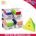 【WSJJ Store】（NEW）2020 Newest Qiyi MS Series 2x2 3x3 4x4 5x5 Pyramid cube stickerless speed cube Twisty Puzzle Toys. 