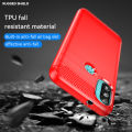 For Lenovo K14 Plus / Lenovo K14 Case Carbon Fiber TPU Shockproof Soft Silicone Phone Cover. 