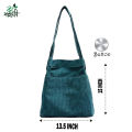 Trendy Top Handle With Outside Pocket Maroon Color Corduroy Tote Bag Shopping Bag/College/University Bag,Tote Bag.