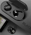 B2 TWS wireless bluetooth headset stereo sports Earphone LED lighting binaural call Headphone Simple Fidelity design. 