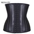 Latex Waist Trainer Corset Belly Slim Belt Body Shaper Modeling Strap 25 Steel Boned Waist Cincher fajas colombianas.