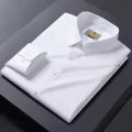 White Long Sleeve Premium Cotton Casual Shirt For Men.