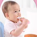 Soft Silicone Baby Spoon | BPA Free Non-Toxic Long Handle Spoon | Newborn Feeding & Training Spoon. 