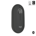 Logitech Pebble Mouse 2 M350s Slim Bluetooth Wireless Mouse, Portable, Lightweight, Customisable Button, Quiet Clicks, Easy-Switch for Windows, macOS, iPadOS, Android, Chrome OS. 