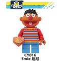 Single Sale CY1003 Sesame Street Cartoon Anime Elmo Cookie Grover Zoe Ernie Big Bird Christmas Block Gift Toys for Kids. 