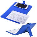 Wireless Bluetooth Keyboard For Iphone Huawei Xiaomi Tablet Mini Keyboard Mobile Phone Gaming Keyboard PU Case Support.