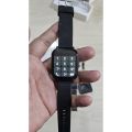 GT20 Smart Watch Bluetooth Calling Touch Display Metal Strip Extra Belt - Black. 
