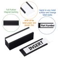 50Pcs Magnetic Label Holders with Data Card Holders for Metal Shelf.