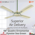 Orient Quadro Ornamental 56" Ceiling Fan (Sea Green).