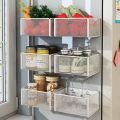 Magnetic Spice Rack Fridge Grid Organizer Shelf Wall Refrigerator Storage Organization for Spices For Kitchen Livingroom. 