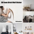 Decor Living 70 X15CM 3D Wall Paper Sheet DIY Self-Sticker Soft Anti-colliding Home Decoration.