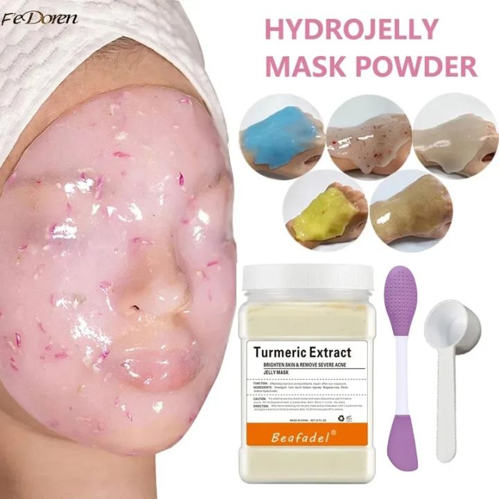 650g Soft Hydro Jelly Mask Powder Anti-aging Brighten Peel Off Facial Revitalizing Crystal Turmeric DIY Jelly Rose Mask For Face JokeT