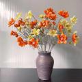 Artificial Gesang Flower Single Branch 4 Fork Cosmos Fake Flower Silk Flower Bouquet Living Room Wedding Home Decoration.