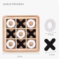 Parent-Child Interaction Wooden Board Game XO Tic Tac Toe Chess Funny Developing Intelligent Educational Toy Puzzles. 