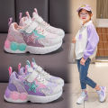 2023 New Styles for Medium and University Students Boys and Girls Shoes Velcro Mesh Athleisure Shoes Striped Vintage Dad Shoes. 