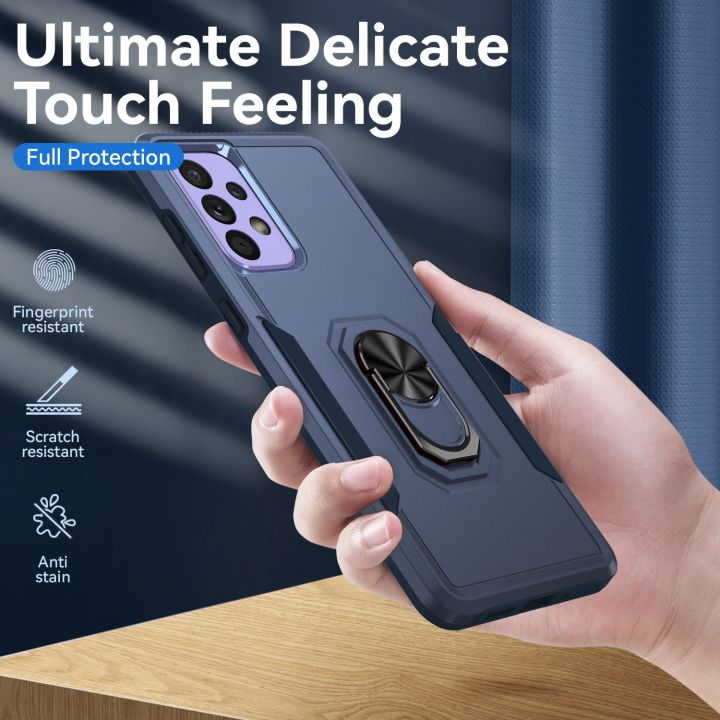 For%20Samsung%20Galaxy%20A33%205G%20Pioneer%20Armor%20Heavy%20Duty%20PC%20+%20TPU%20Phone%20Case%20with%20Holder%20-%20Image%203