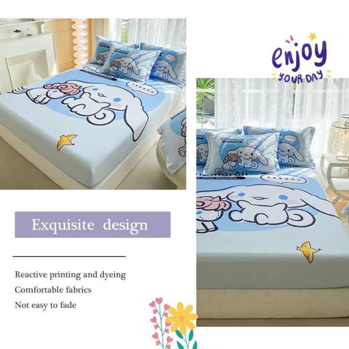 Dansunreve%20Sanrio%20Fittedsheet%20Single%20Quuen%20King%20Bed%20Sheet%20Cartoon%20Cinnamon%20Gog%20Pikachu%20Elsa%20Princess%20Bedsheet%20-%20Image%203
