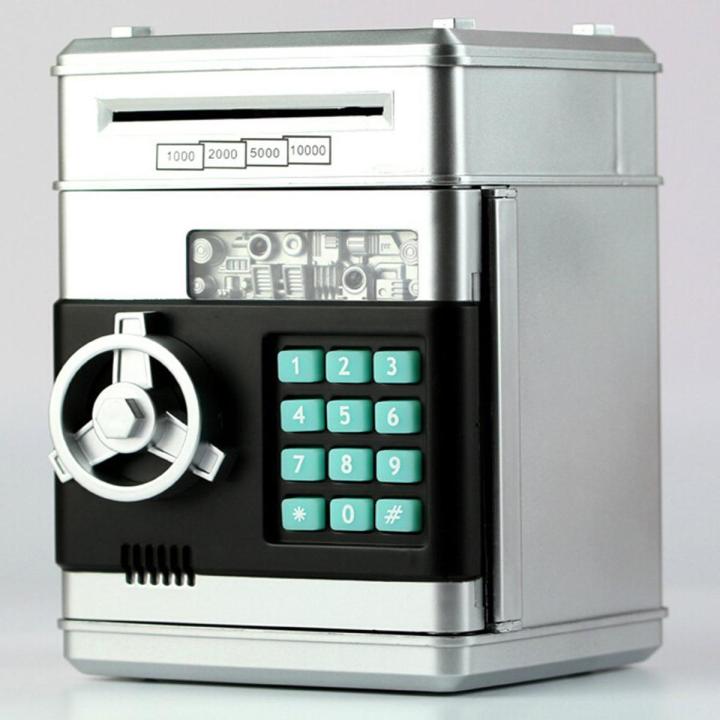 MA Kids Cartoon Electronic Money Bank Mini ATM Password Coins