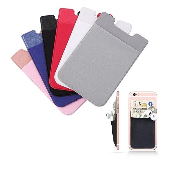 Silicone Mobile Phone Card Holder - Multicolour -1Pcs