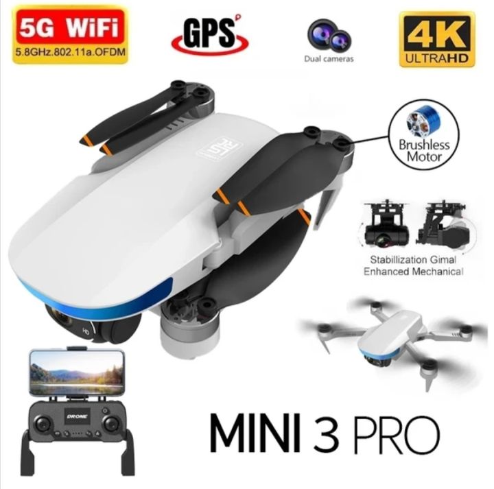 Mini 4 Pro G.P.S Drone 4K Dual Camera Brushless Motor Drone ll