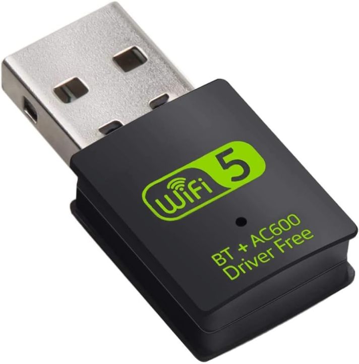 [GC]USB WiFi Bluetooth Adapter, 600Mbps Dual Band 2.4/5Ghz Wireless Network External Receiver, Mini WiFi Dongle for PC/Laptop/Desktop