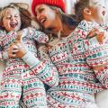 Mommy and Me Xmas New Year Clothes Father Mother Kids Pajamas Set Christmas Family Matching Outfits Look Plaid Deer Mom Baby.
