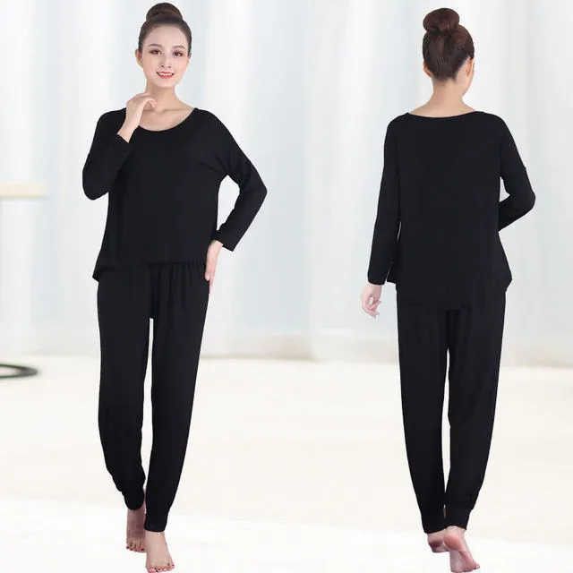 Spring%20and%20Summer%20Modern%20Dance%20Practice%20Clothes%20Female%20Modal%20Ethnic%20Dance%20Yoga%20Exercise%20Teacher%20Body%20Dancing%20Dress%20plus%20Size%20Suit%20-%20Image%203