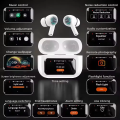 Airpods Pro 2nd Generation With Touch Screen Display 100% ANC/ENC Double Dark Noise Reduction A9 Bluetooth Headphone. 